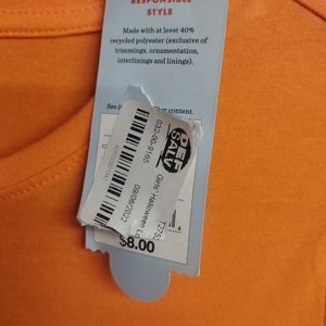 Cat & jack large 10-12 orange long sleeve Halloween shirt. NWT